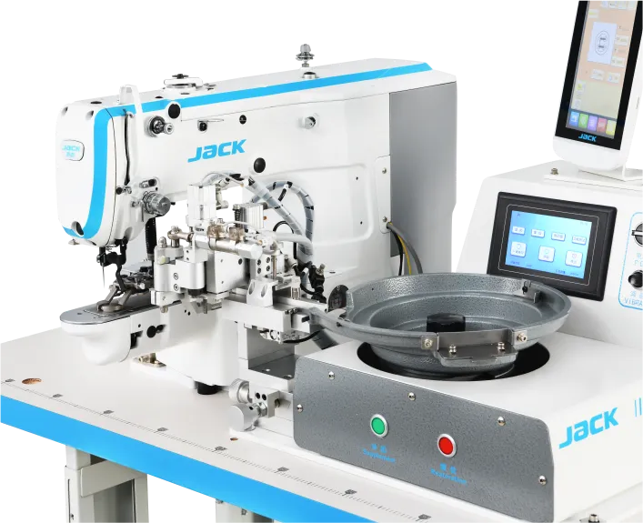High-speed Electronic Button Attaching Machine With Automatic Button Feeder